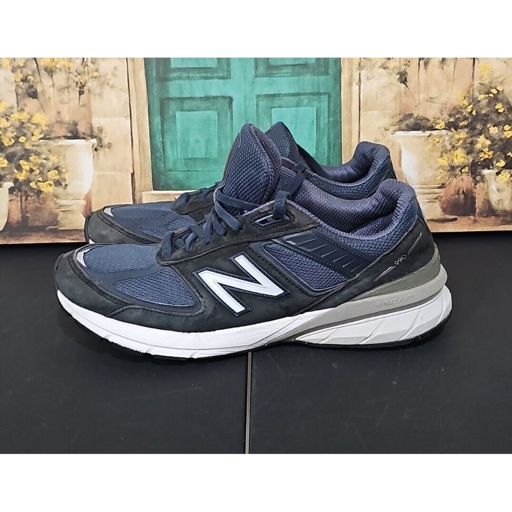 New Balance 990V5 Athletic Walking Shoes Navy Blue Made In USA Women's Size 12